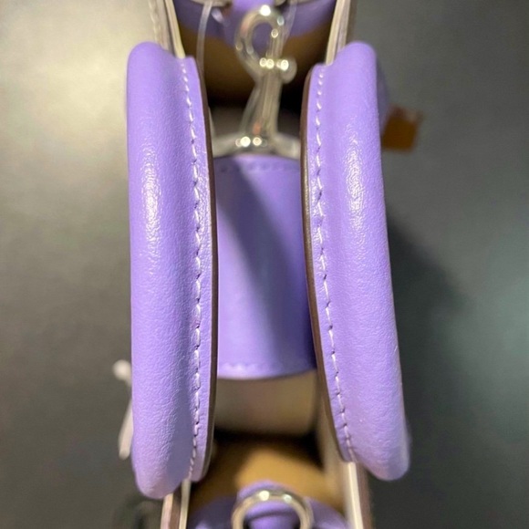 NWT COACH Mini Tote in Violet Checkered CR180 CHECKERBOARD Print Authentic - Picture 5 of 9